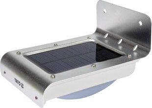 Настенный садовый светильник с солнечной батареей и датчиком движения 16 SMD LED Yato (YT-81855) цена и информация | Уличные светильники | hansapost.ee