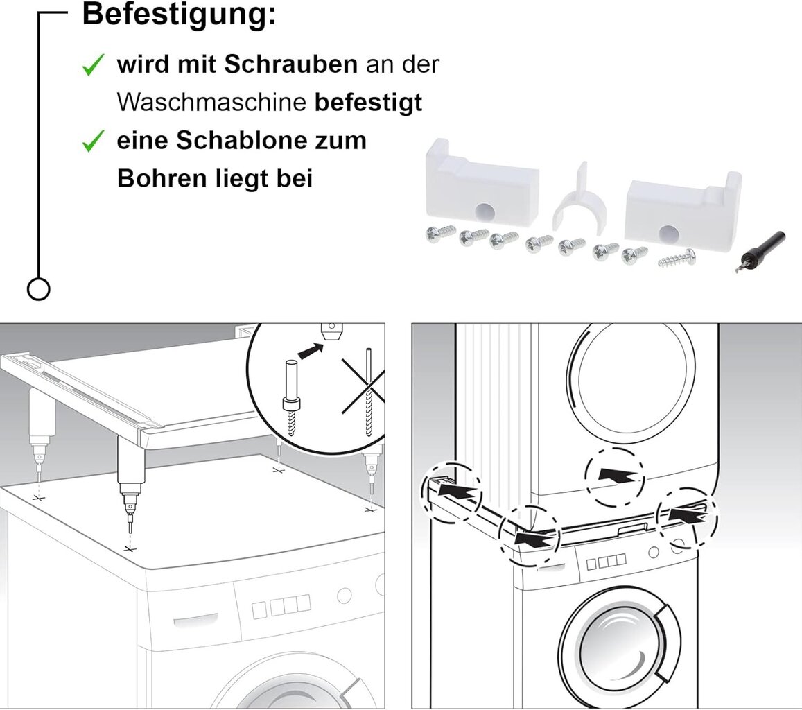 Bosch WTZ11400 komplekt kuivatile ja pesumasinale hind ja info | Pesukorvid, pesukuivatusrestid ja pesulõksud | hansapost.ee