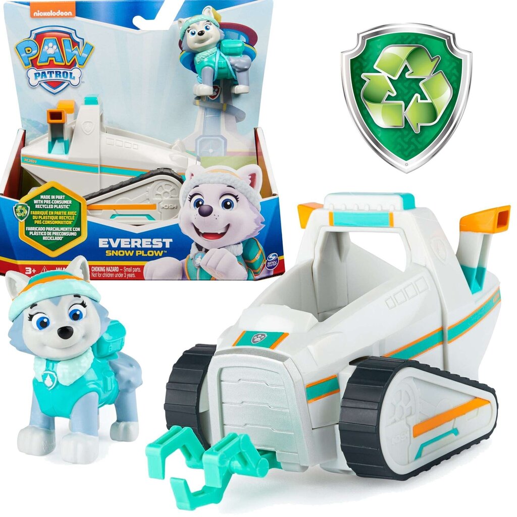 Figuur Paw Patrol Everest ja sõiduk mootorsaan koos Snow Plow eco'ga цена и информация | Mänguasjad poistele | hansapost.ee