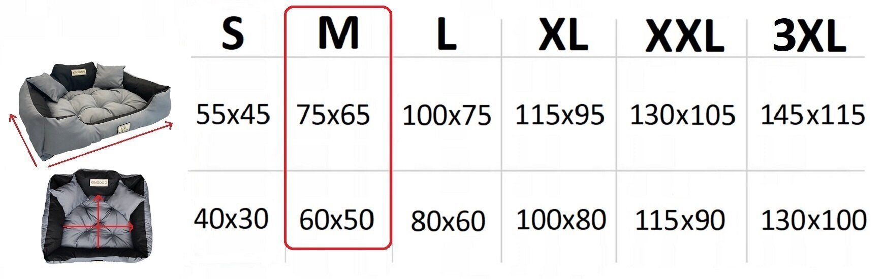 Pesa KingDog, 75x65 cm, must hind ja info | Pesad, asemed | hansapost.ee