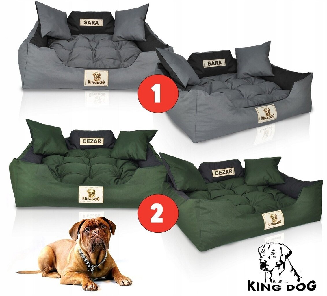 Pesa KingDog, 75x65 cm, must hind ja info | Pesad, asemed | hansapost.ee