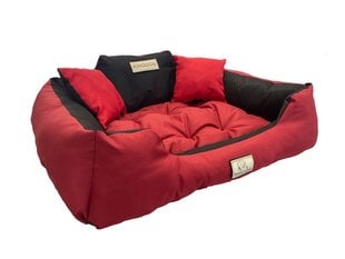 KingDog Red Waterproof Dog Couch Bed 115x95cm цена и информация | Лежаки, домики | hansapost.ee