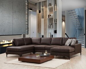 Pehme nurgadiivan Asir Porto Corner, pruun price and information | Corner sofas and corner sofa beds | hansapost.ee