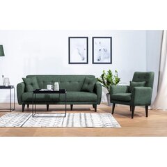 2-osaline pehme mööbli komplekt Aria-TKM7-S 1070, roheline цена и информация | Комплекты мягкой мебели | hansapost.ee