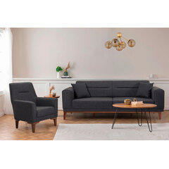 2-osaline pehme mööbli komplekt Liones-TKM1-1053, hall hind ja info | Pehme mööbli komplektid | hansapost.ee