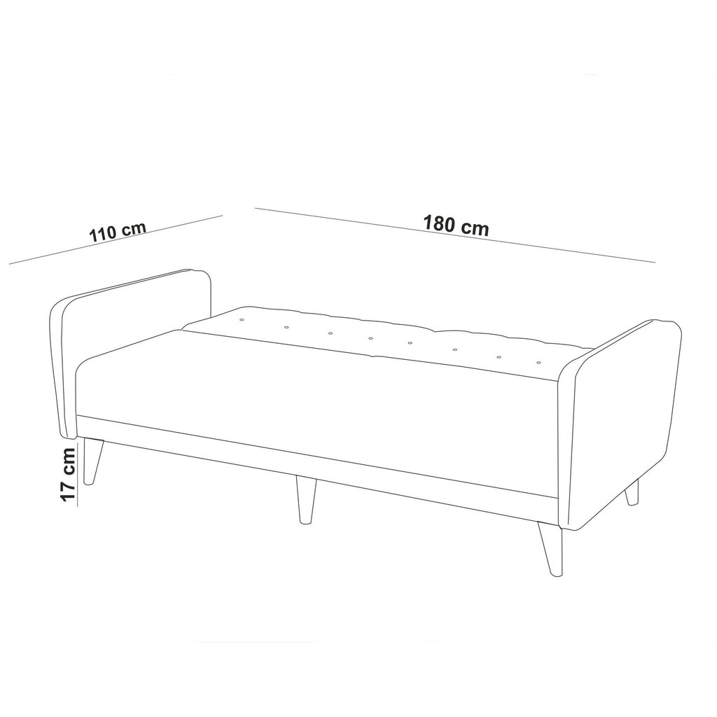 2-osaline pehme mööblikomplekt Aria-TKM01-1053, hall цена и информация | Pehme mööbli komplektid | hansapost.ee