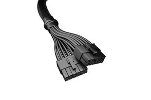 be quiet! 12VHPWR PCIe adapter cable (black  0.6 meter) цена и информация | Кабели и провода | hansapost.ee