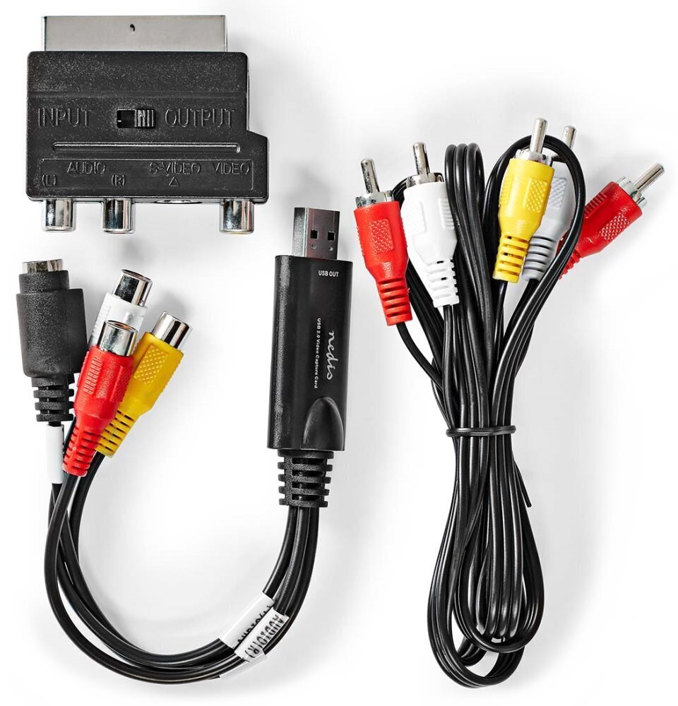 Nedis USB 2.0/480p/3xRCA hind ja info | Juhtmed ja kaablid | hansapost.ee