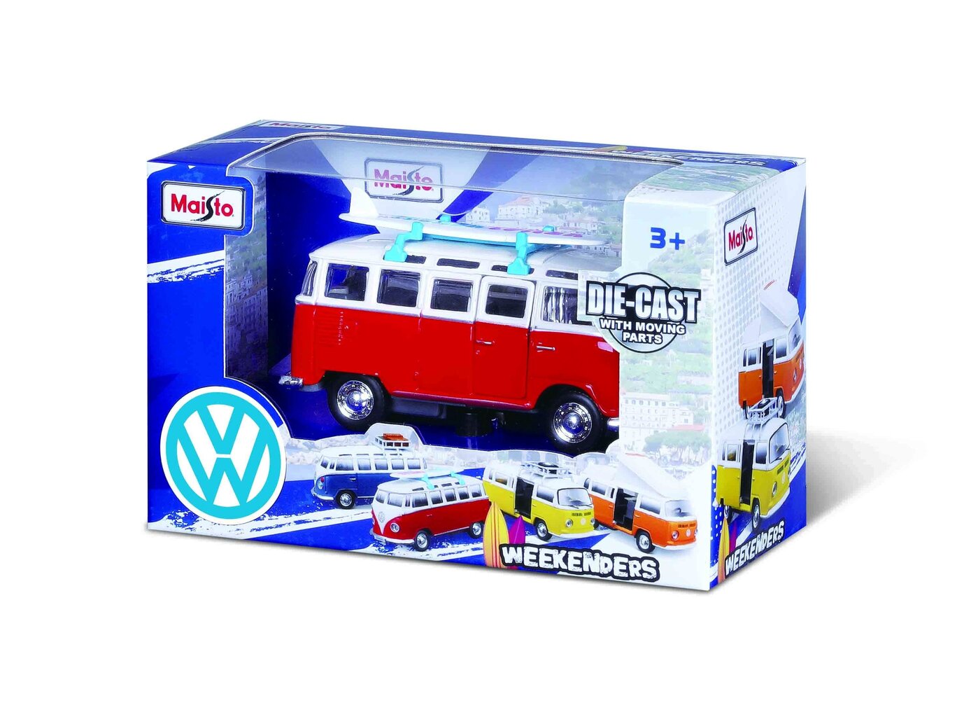 Mänguauto Maisto Die Cast VW Van Samba 1:36 hind ja info | Mänguasjad poistele | hansapost.ee