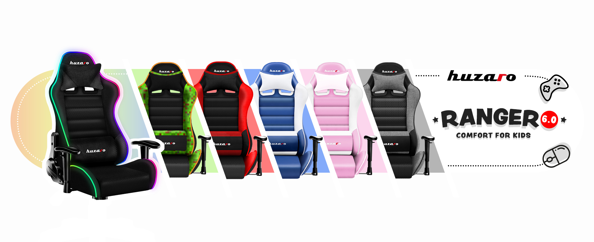 Dostępne kolory fotela Ranger 6.0