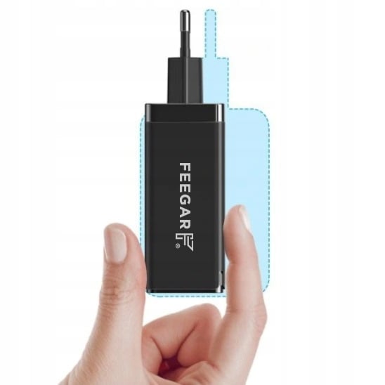 Сетевое зарядное устройство Feegar GaN 65W 3x USB Type C PD Код производителя Feegar Gall