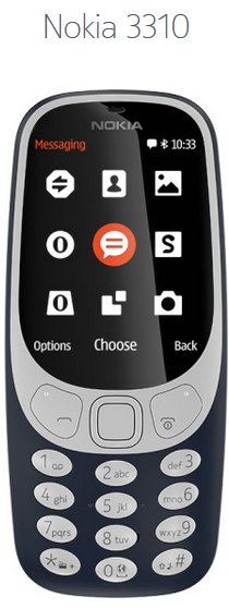 Nokia 3310 Mėlynas (Dark Blue)