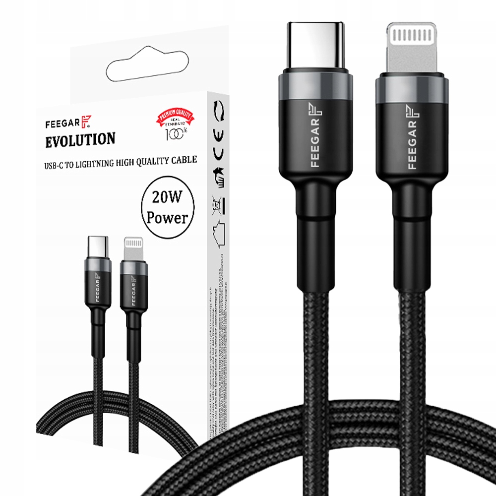 USB-кабель Feegar 20 Вт для iPhone 13 Pro 12 11 10 X 8 7