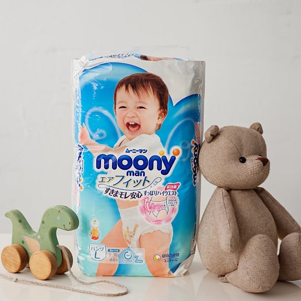 Vaizdo rezultatas pagal užklausą „Moony L 9-14 kg nappies for boys“