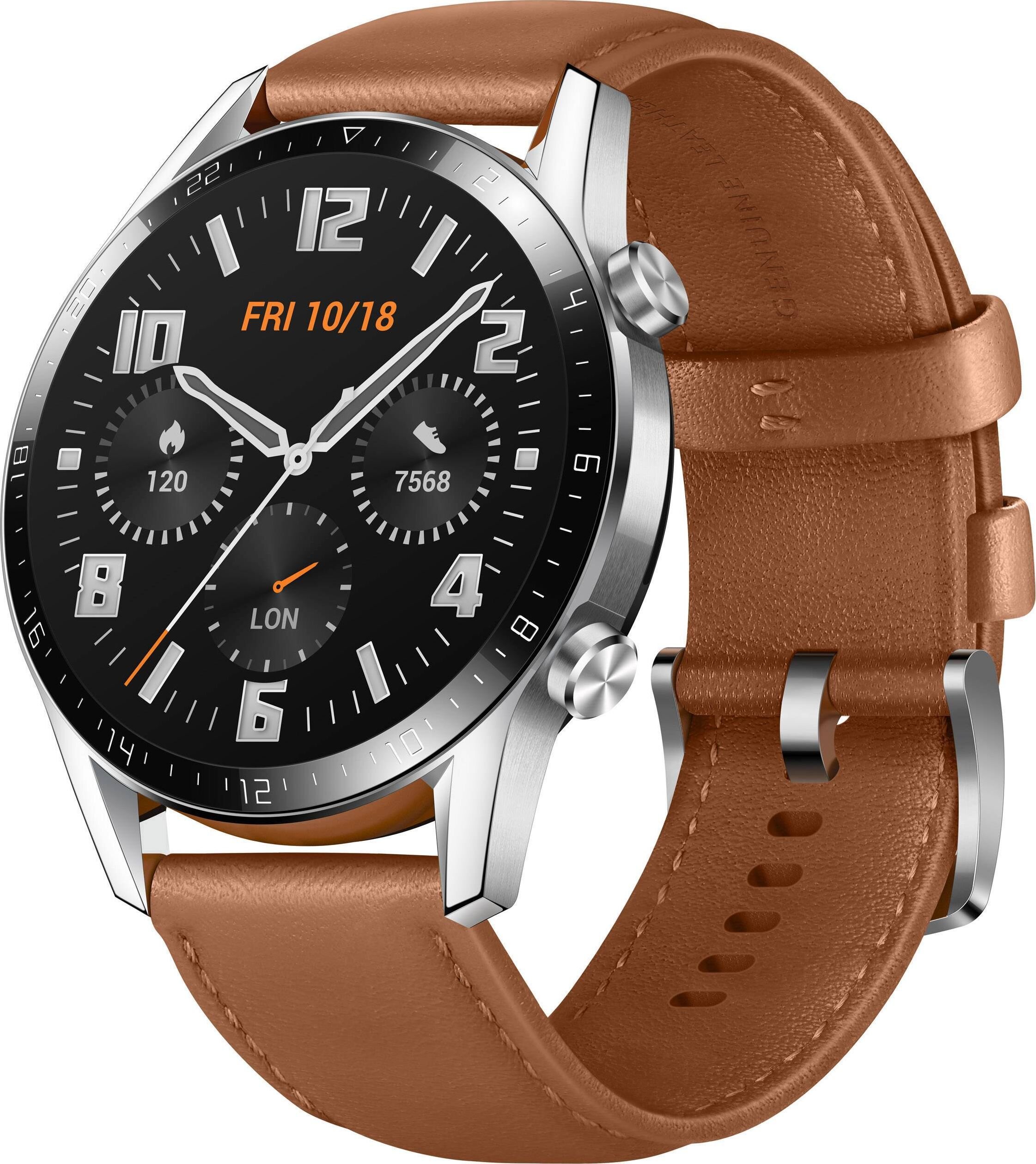 Nutikell Huawei Watch GT 2 Classic Pebble Brown hind hansapost.ee