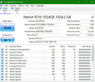 SSD|PATRIOT|P210|1TB|SATA 3.0|Kirjutuskiirus 430 MBait/s|Lugemiskiirus 520 MBait/s|2,5