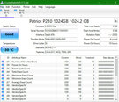 SSD|PATRIOT|P210|1TB|SATA 3.0|Kirjutuskiirus 430 MBait/s|Lugemiskiirus 520 MBait/s|2,5"|TBW 480 TB|P210S1TB25 hind