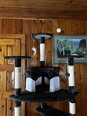 Когтеточка-домик Kitty, 200 см, серый цена