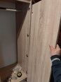 Шкаф NORE S90 с зеркалом, цвета дуба